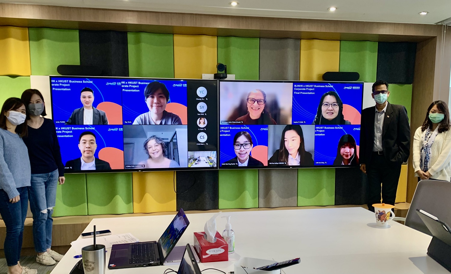 A professional student team from the HKUST Business School reported its tailor-made business proposal to Mead Johnson Nutrition Hong Kong virtually.