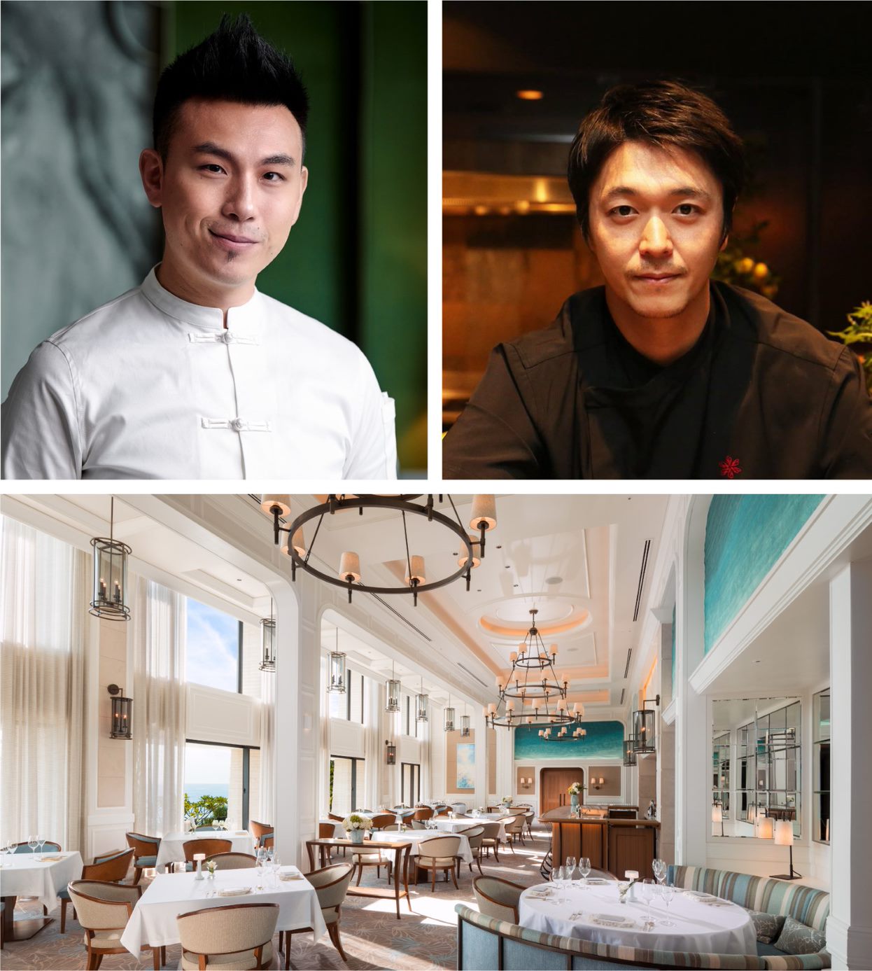 Left: Chef Vicky Cheng Right: Mr. Hiroyasu Kawate Below: SHIROUX