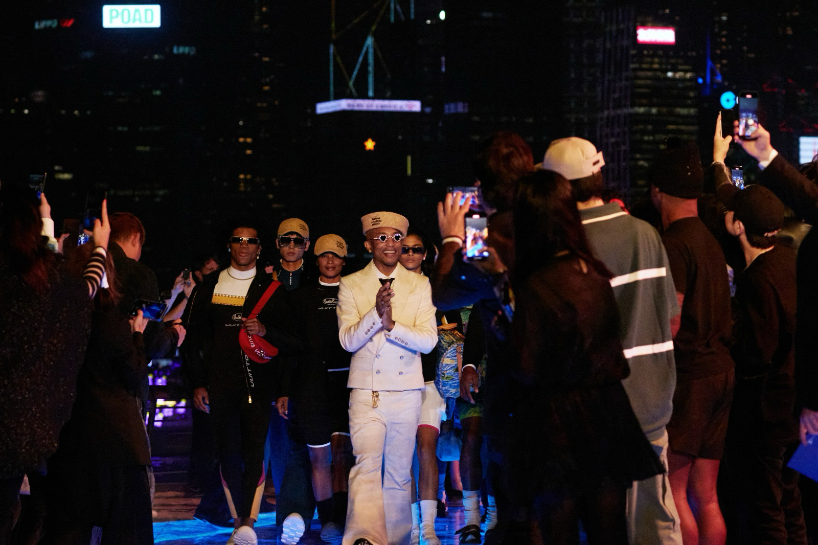 Louis Vuitton’s Global First Men's Pre-Fall 2024 Show at Avenue of Stars in K11 Victoria Dockside, Hong Kong