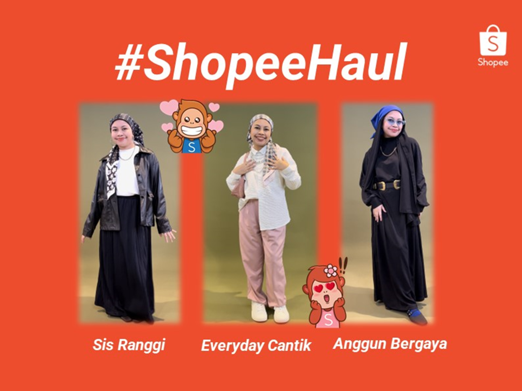 Three possible ways to wear your #ShopeeHaul looks